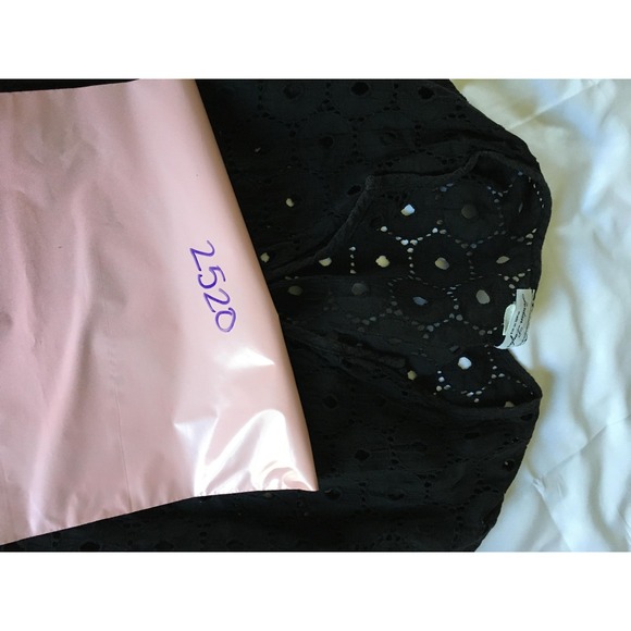 Jordan Taylor Swim Cover Up Womens Large Black Eyelet Lace Tunic Made in USA EUC - Picture 13 of 13